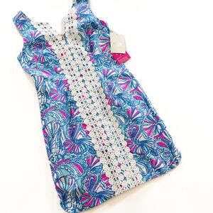 Lilly Pulitzer Dress Womens Sz 4 Target Collab New Pink Blue Shift Floral